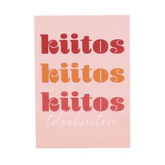 Kiitoskortti "Kiitos tilauksestasi" French Rouge