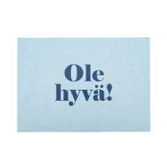 Kiitoskortti Miami Blue "Ole hyvä!"