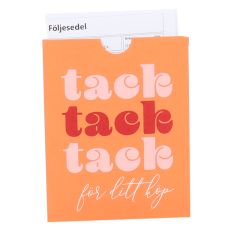 Kuittitasku "Tack för ditt köp" French Rouge
