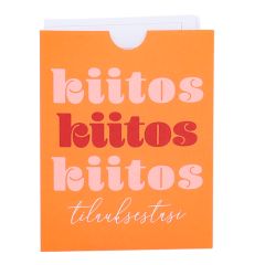 Kuittitasku "Kiitos tilauksestasi!" French Rouge