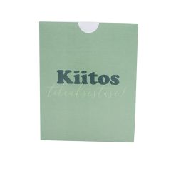 Kuittitasku "Kiitos tilauksestasi!" Fair green