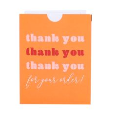 Kuittitasku "Thank you..." French Rouge